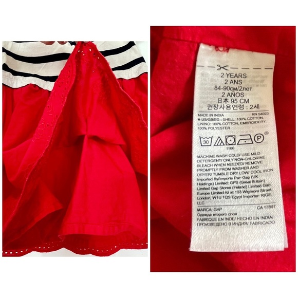 Gap Multi-fabric Toddler Dress - 2T - Picture 4 of 4